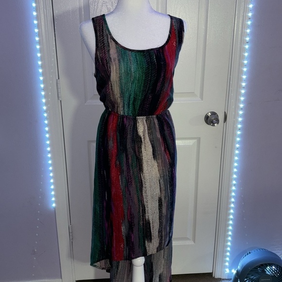 Xhiliration high low colorful dress - Picture 2 of 7